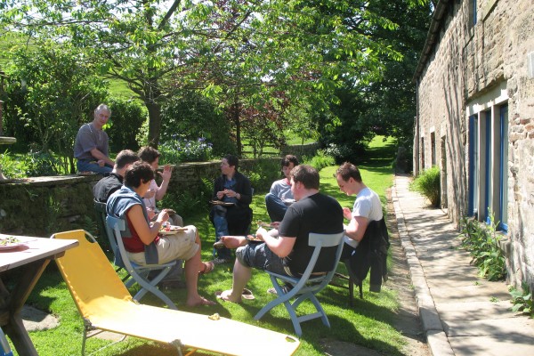 Lunch in garden