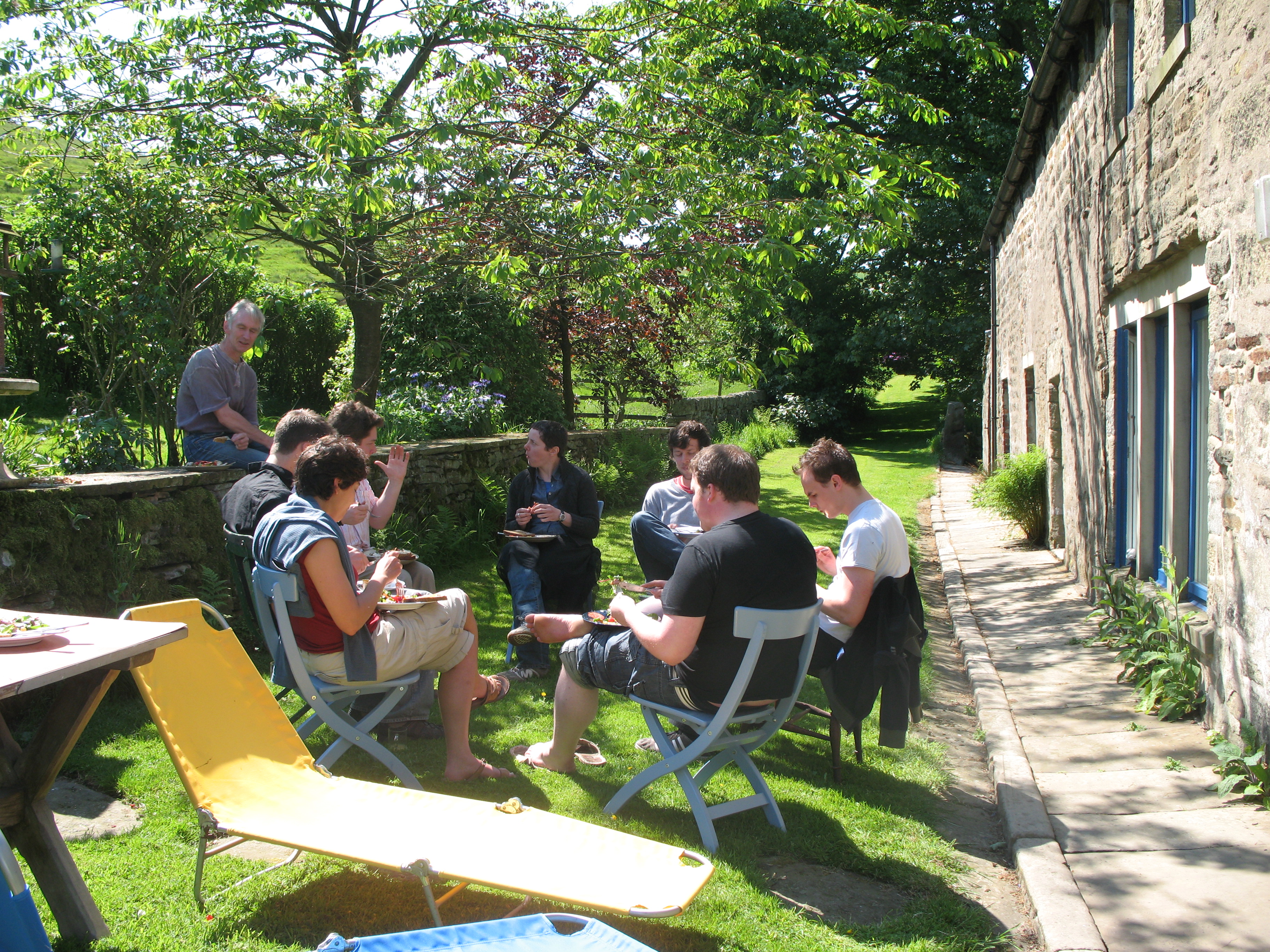 Lunch in garden