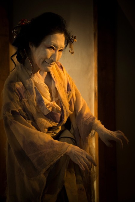 "This earthen storehouse—the Butoh-kan, survived the upheavals of 150 years ago, escaping pristine from the fires of the riots as if it were sacred ground protected by the divinity of water. Following the aspirations of this generation, I would like to present Butoh which offers the pure bright energy of water—the great source of all life and healer of beings." 